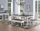 Steve Silver Co. Joanna Mocha Dining Table with Ivory Base-1