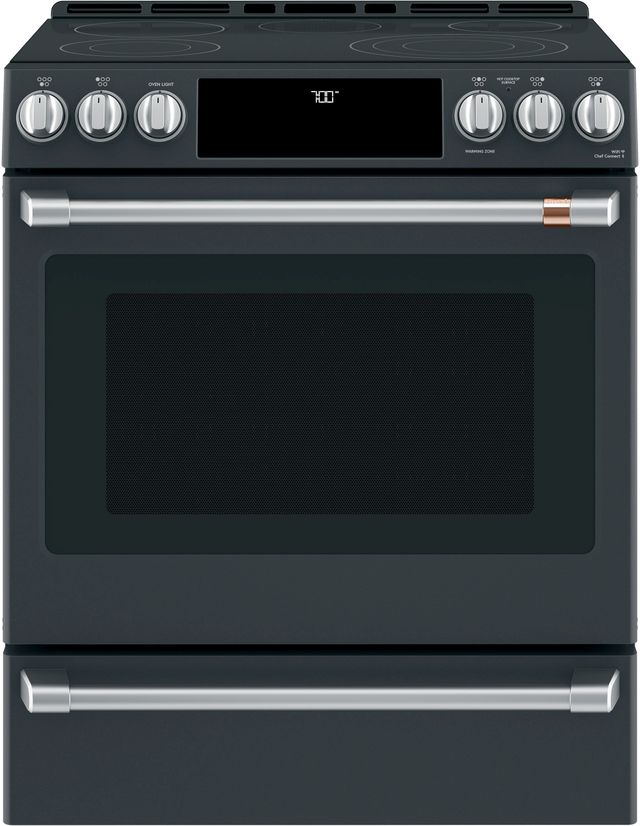 Café™ 30" Matte Black Slide In Electric Range-0
