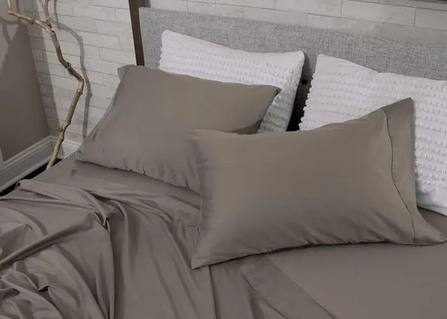 BEDGEAR® Hyper-Cotton™ Gray Split California King Sheet Set-4