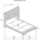 Coaster® Lucia Beige Queen Upholstered Wingback Panel Bed-3