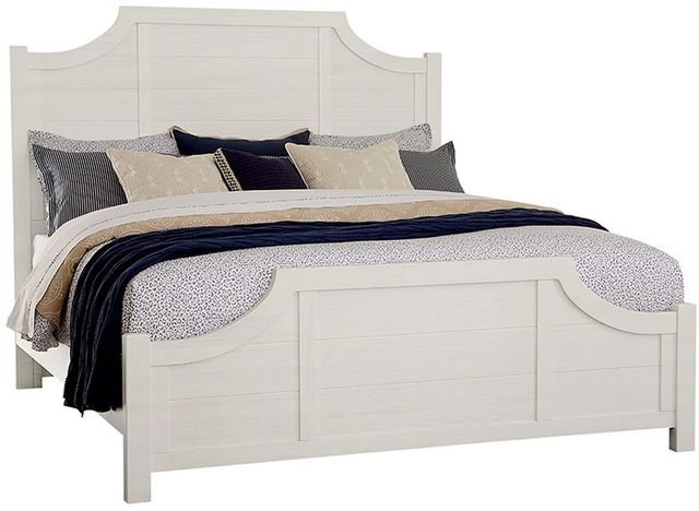 Artisan & Post by Vaughan-Bassett Maple Road Soft White Queen Panel Scalloped Bed-0