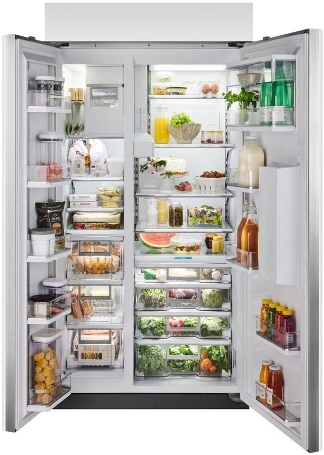 Sub-Zero® Classic 42" 24 Cu. Ft. Stainless Steel Smart Side-by-Side Refrigerator with Ice Maker and Water Dispenser-3