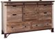 International Furniture Direct Antique Brown Dresser-0