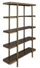 International Furniture Direct Onix Mahogany Brown Bookcase-0