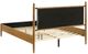 Coaster® Mason Gray/Light Brown Queen Upholstered Panel Bed-3