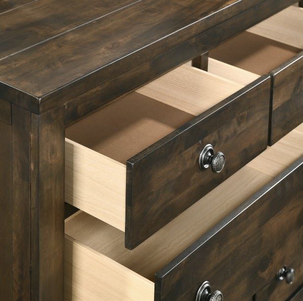 New Classic® Home Furnishings Blue Ridge Brown Dresser and Mirror Set-4