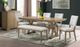 Najarian Furniture Chevron Gray/Natural Dining Bench-1