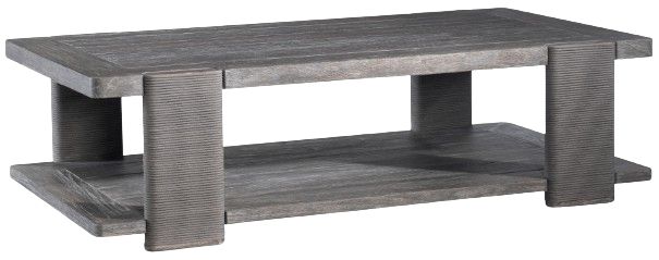 Bernhardt Andros Bernhardt Exteriors Smoked Truffle Rope/Wooden Outdoor Cocktail Table with Oxford Brown Base-0