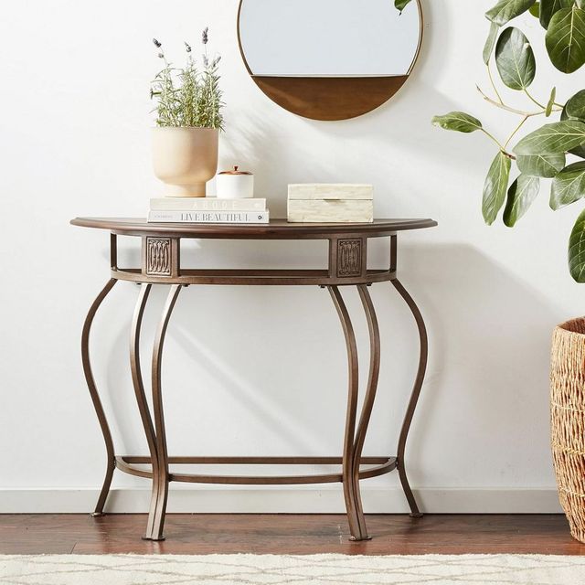 HH2 Home Montello Old Steel Console Table-2