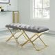 Inspire™ Rada Grey/Brushed Gold Bench-4