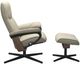 Stressless® by Ekornes® Customizable Consul Small Manual Recliner and Ottoman with Cross Base-2