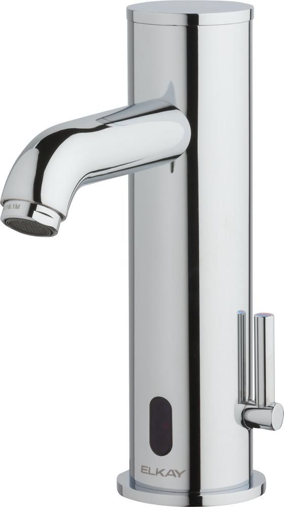 Elkay Chrome Commercial Lavatory Deck Mount Sensor Faucet with Cast Fixed Spout-0
