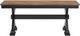 Signature Design by Ashley® Wildenauer Black/Brown Large Counter Dining Bench-2