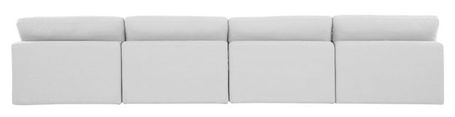 Meridian Furniture Comfy 4-Piece White Armless Modular Sofa-2