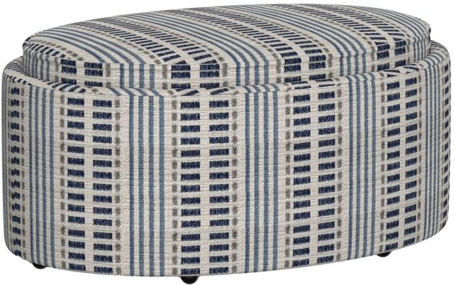 Emerald Home Casey Blue Ottoman with Storage and Trays-0