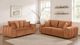 Coaster® Burnett 2-Piece Orange Upholstered Sofa Set-5