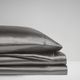 Olliix by Madison Park Essentials 6-Piece Grey Full Satin Wrinkle-Free Luxurious Sheet Set-2