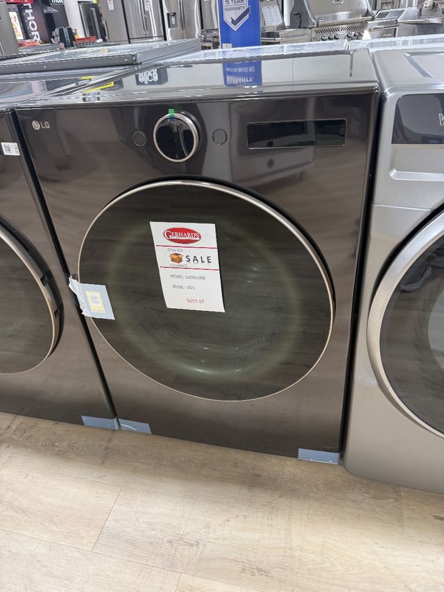 LG 7.4 Cu. Ft. Black Steel Front Load Electric Dryer-0