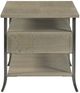 Hammary® Creston Rockford Natural Gray Rectangular End Table with Silver Frame-3