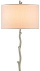 Currey & Company Beaujon Aged Steel/Off-White Floor Lamp-1