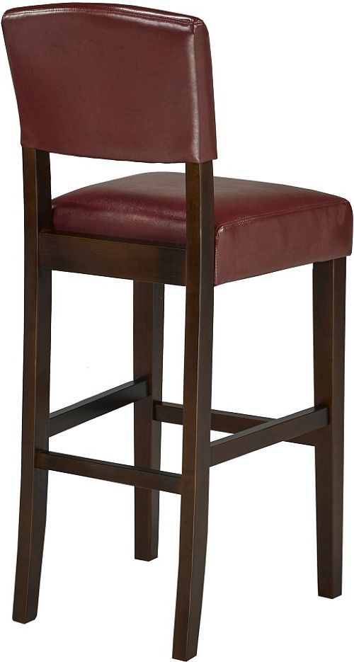 Brassex Inc. 2-Piece Brown/Deep Red 24'' Counter Stool Set-1