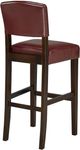 Brassex Inc. 2-Piece Brown/Deep Red 24'' Counter Stool Set-1