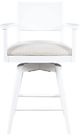 Jofran Inc. Axis White Panel Back Swivel Counter Stool-2