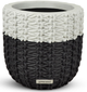 Le Present White and Black 15" Basket Planter-0