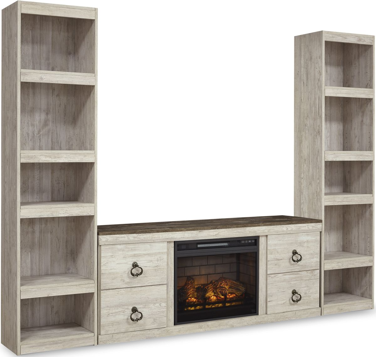 Willowton 3 Piece Entertainment Unit - Whitewash Willowton 3 Piece Entertainment Unit - Whitewash