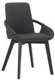 Armen Living Greisen Charcoal Dining Swivel Chairs-1