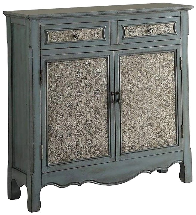ACME Furniture Winchell Antique Blue Console Cabinet | LFD Home