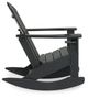 Signature Design by Ashley® Sundown Treasure Black Outdoor Rocking Chair-3