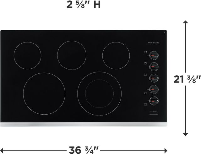 Frigidaire® 36" Stainless Steel Electric Cooktop-2
