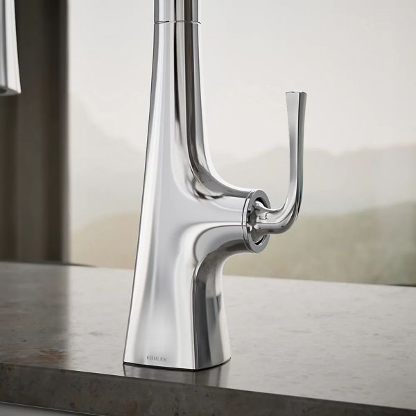 KOHLER® Graze® Polished Chrome 16" Kitchen Sink Faucet with 3-Function Sprayhead-4