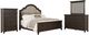Liberty Furniture Paradise Valley 4-Piece Flax Tweed/Saddle Brown King Upholstered Bedroom Set-0