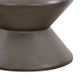 Armen Living Lizzie Dark Gray Indoor Outdoor Accent Stool End Table-2