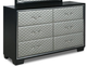 New Classic® Home Furnishings Luxor Silver/Black Dresser-1