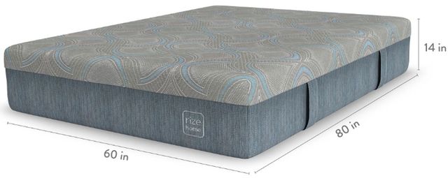 Rize Home RZ Cool Pro 14" Memory Foam Medium Plush Smooth Top Queen Mattress in a Box-3