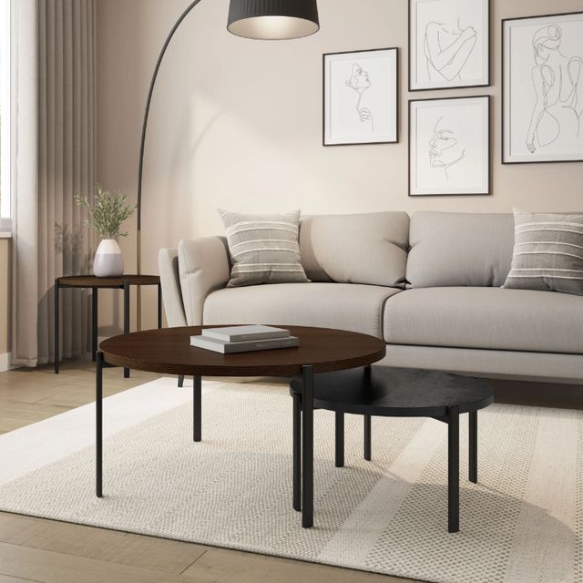 Amisco Customizable Maya Round Coffee Table-1