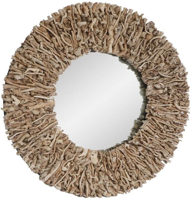 Uttermost® Rossetti Natural Round Interwoven Wood Mirror-2