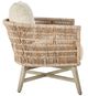 Classic Home Collins Natural/Sand Olefin/Synthetic Rope Outdoor Accent Chair-2