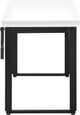 Monarch Specialties Inc. Black/White Adjustable Computer Desk-2