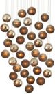 Currey & Company Pathos Antique Gold/Antique Silver/Matte Charcoal Multi-Drop Pendant Lighting-0
