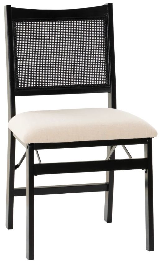 Powell® Beaux Black Folding Chair-0