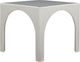 TOV Furniture Tomlin 3-Piece Cream Game Table and Two Ottomans Set-3