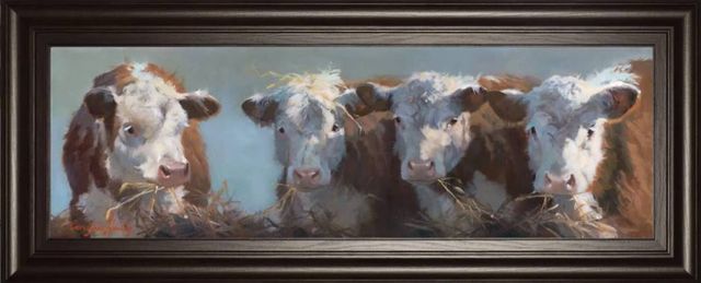 Classy Art Little Bull and the Babes by Carolyne Hawley Wall Art-0