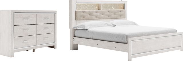 Signature Design by Ashley® Altyra 2-Piece White King Bookcase Bed Set-0