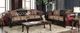 Furniture of America® Quirino 2-Piece Light Brown/Dark Brown Sofa and Loveseat Set-0