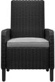 Signature Design by Ashley® Beachcroft 2-Piece Black/Light Gray Fabri/Resin Outdoor Dining Arm Chair with Cushion-3