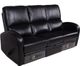 GoBerce® Black Reclining Sofa-0